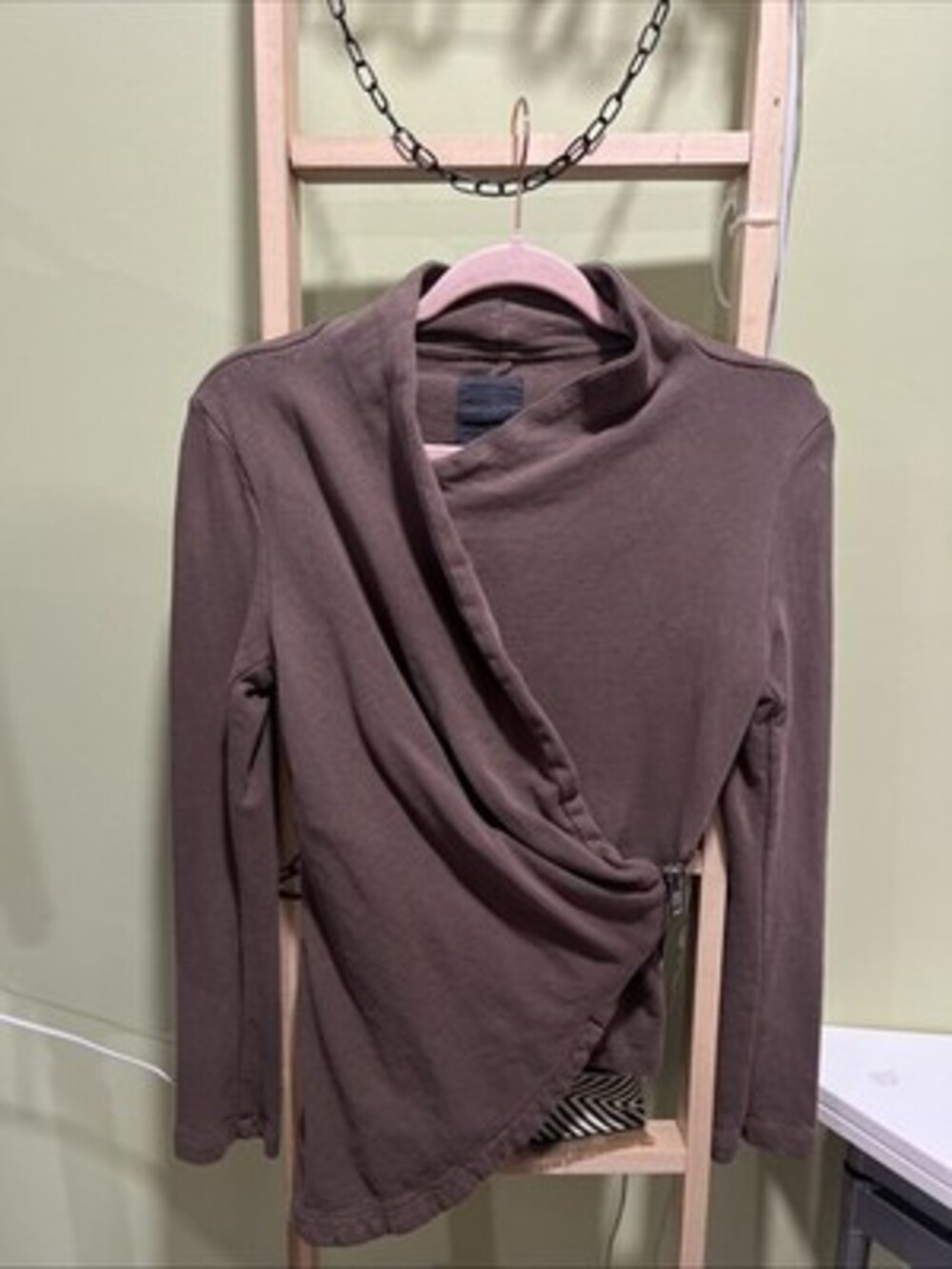 JNBY Asymmetrical Zip Detail Jacket Top Size Medium